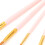 Set di 20 spazzole per capelli in nylon rosa, 5 forme 8