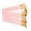 Set di 20 spazzole per capelli in nylon rosa, 5 forme 1