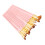 Set di 20 spazzole per capelli in nylon rosa, 5 forme 11