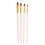 Set di 20 spazzole per capelli in nylon rosa, 5 forme 4
