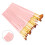 Set di 20 spazzole per capelli in nylon rosa, 5 forme 15