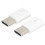 Micro-zu-Type-C Adapter 2er-Pack Robustes Plastik Schnelle Datenübertragung & Ladeumwandlung 16