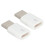 Micro-zu-Type-C Adapter 2er-Pack Robustes Plastik Schnelle Datenübertragung & Ladeumwandlung 9
