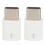 Micro-zu-Type-C Adapter 2er-Pack Robustes Plastik Schnelle Datenübertragung & Ladeumwandlung 15