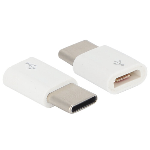 Micro-zu-Type-C Adapter 2er-Pack Robustes Plastik Schnelle Datenübertragung & Ladeumwandlung