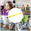 Clarinette à 8 trous en ABS transparent jaune portable 12