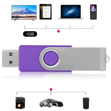 Clé USB Candy Purple rotative 1 Go