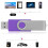 Clé USB Candy Purple rotative 1 Go 1