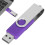 Clé USB portable rotative de 2 Go couleur violet candy 3