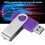Clé USB portable rotative de 2 Go couleur violet candy 10