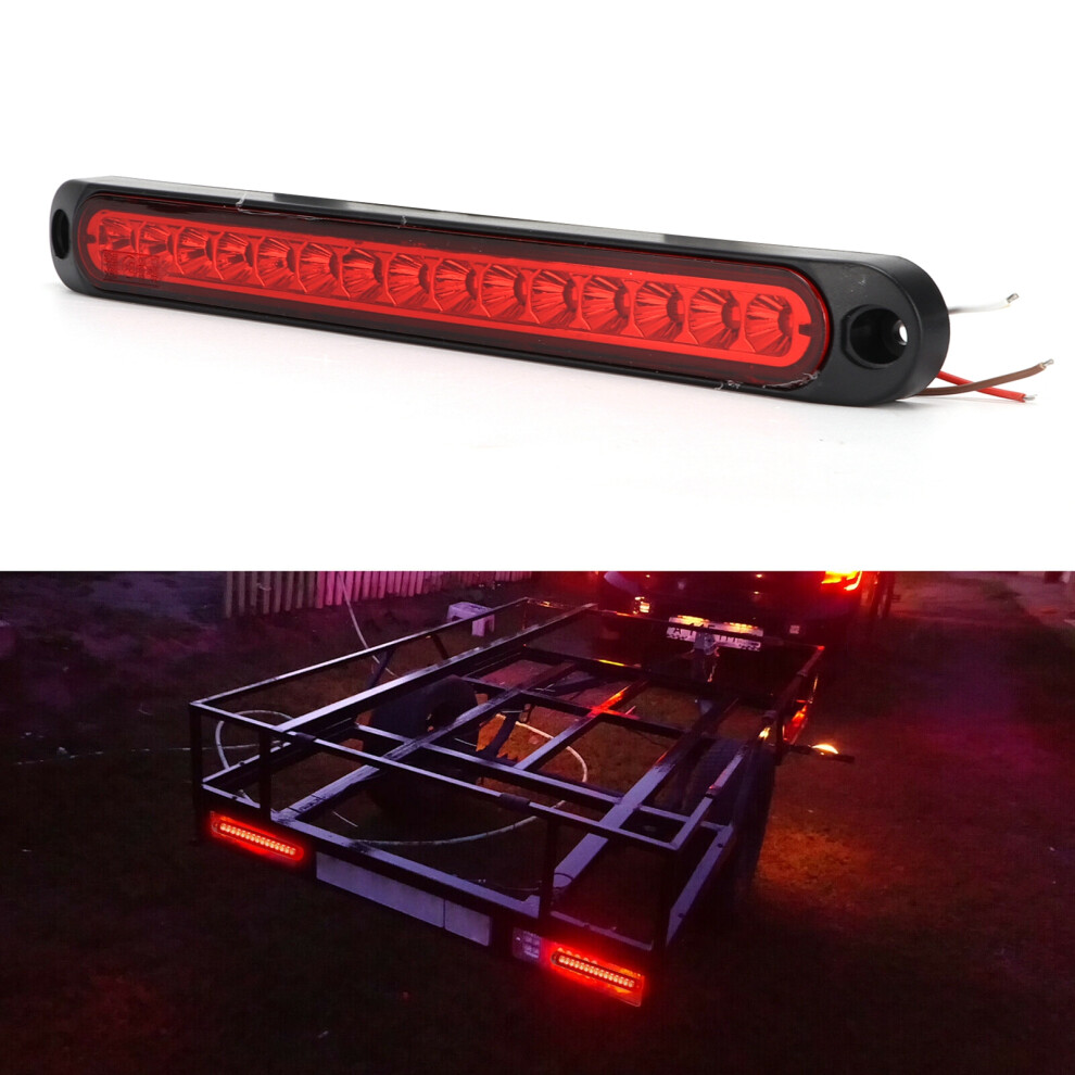 10Vâ30V 15Led Brake Turn Rear Ip67 Waterproof For Trucks Semi Cargo Boat Trailersred Light 7601322486294