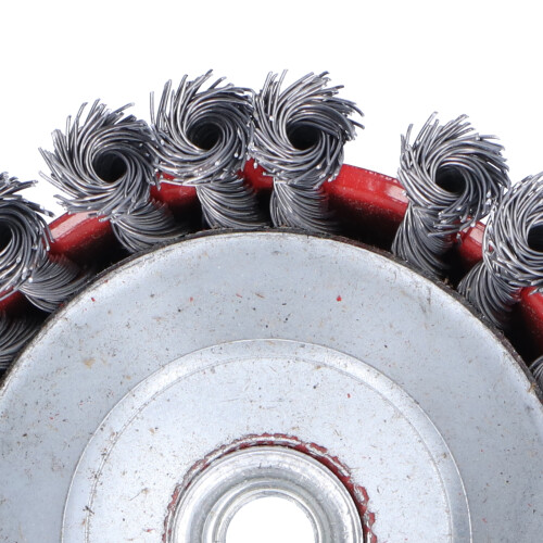 2Pcs Twist Wire Brush Wheel Knotted Grinder Cup Grinding Rust Paint Removal Tool M14 Thread 5in 2