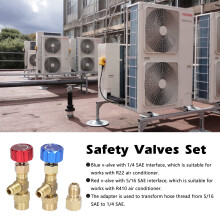 Sicherheitsventil-Set für R22 R410 Klimaanlagen, Kupfer, 70 mm
