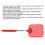 Frusta per mosche telescopica 46 g / 1,6 oz rossa 10