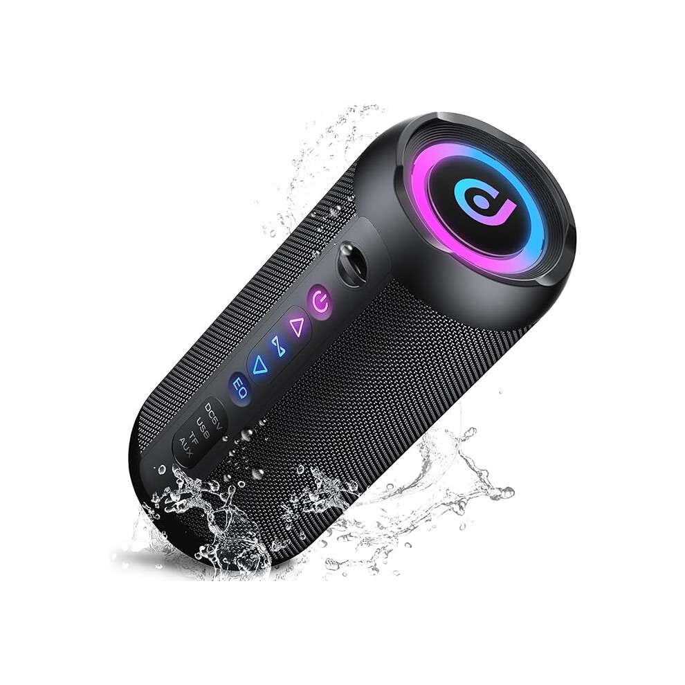 Taopodo Portable Bluetooth Speaker With 30W Stereo Sound, 3 Eq Mode & 3 Rgb Lights, Ipx7 Waterproof, 30H Playtime, 001254637288