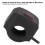 22 mm/0,9 po Bouton d'interrupteur de guidon étanche rouge 13