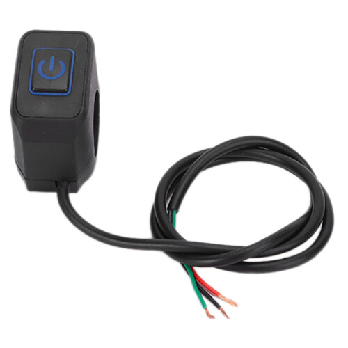 Interruttore al manubrio impermeabile blu per moto Ø22 mm 1