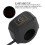 Interrupteur universel de guidon jaune 22 mm/0,9 po 3