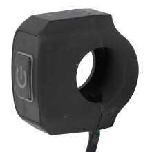 Bouton d'interrupteur de guidon blanc, étanche, 22 mm / 0,9 po
