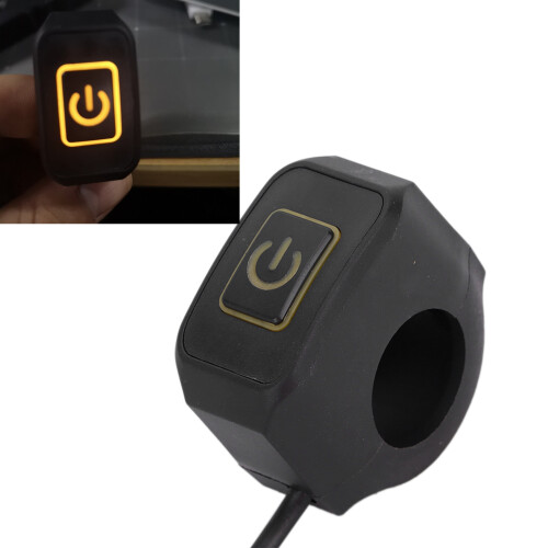 Interrupteur universel de guidon jaune 22 mm/0,9 po