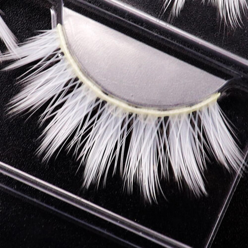 White False Eyelashes Cosplay Makeup False Eye Lashes Masquerade Party Eyelashes 2