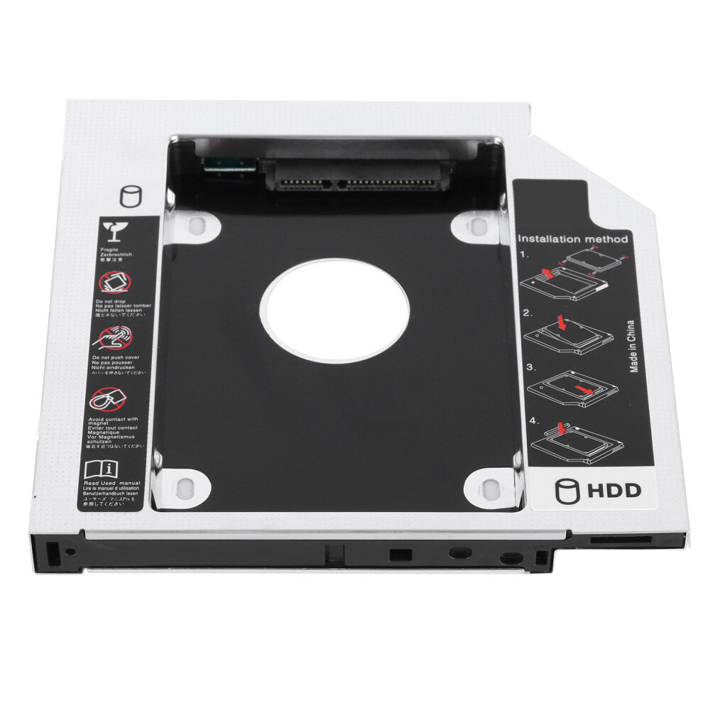 Sata3.0 Hdd Caddy 9.5Mm/12.7Mm Universal Second Aluminum Alloy Computer Accessories For Laptop12.7mm (Not Inclube Hard Disk) 4681322489542