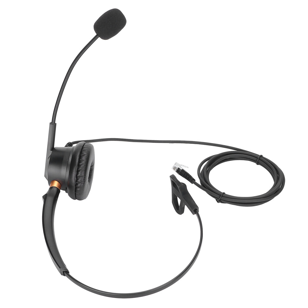 Telephone Headset With Microphone Portable Business Headphone For Call Center Office 7891322490746
