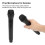 Microphone de décor réaliste noir 2,523,54,9 cm 11