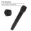 Microphone de décor réaliste noir 2,523,54,9 cm 5