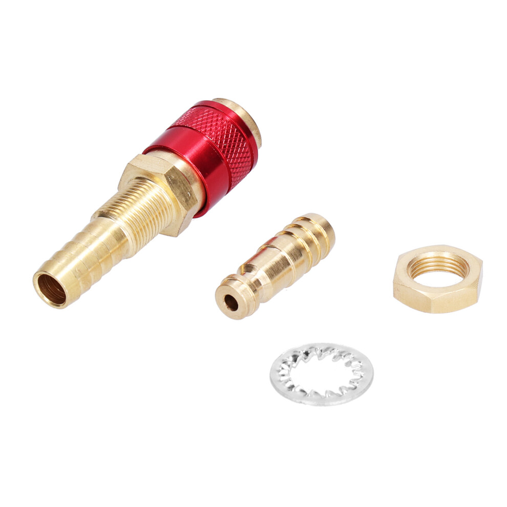 Quick Connector Fitting Hose Brass Connection For Tig Welding Torch Welding Equipment M10red 8451322491007