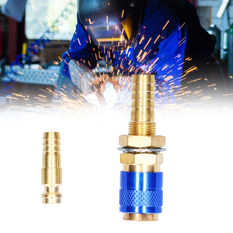 Quick Connector Fitting Hose Brass Connection For Tig Welding Torch Welding Equipment M10blue 9401322490967