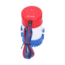 Pompa di sentina DC nera 750 GPH, testa di 4 m, uscita da 19 mm