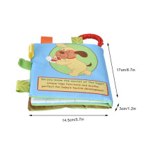 Libro di stoffa sul cucciolo 14.5x17x3cm 52g Come mostrato