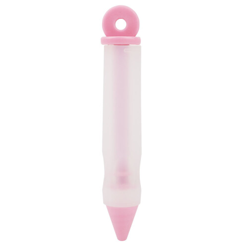 Penna decoratrice in silicone con 4 ugelli - 14.7*2.3*1 cm - Rosa 2