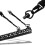 Lot de 4 boucles de sangle à dégagement rapide 1.25" noir robuste 5