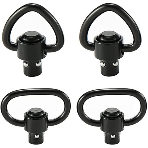 Lot de 4 boucles de sangle à dégagement rapide 1.25" noir robuste 1