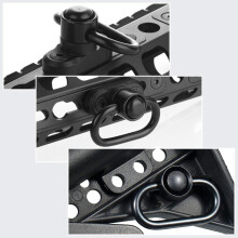 Lot de 4 boucles de sangle à dégagement rapide 1.25" noir robuste