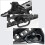 Lot de 4 boucles de sangle à dégagement rapide 1.25" noir robuste 1