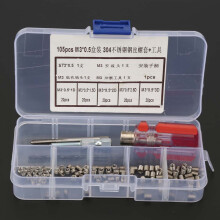 105 pièces kit de réparation de fil en acier inoxydable M30,5