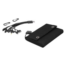 Panneau solaire pliable de 15 W 685x185 mm, cùble de données