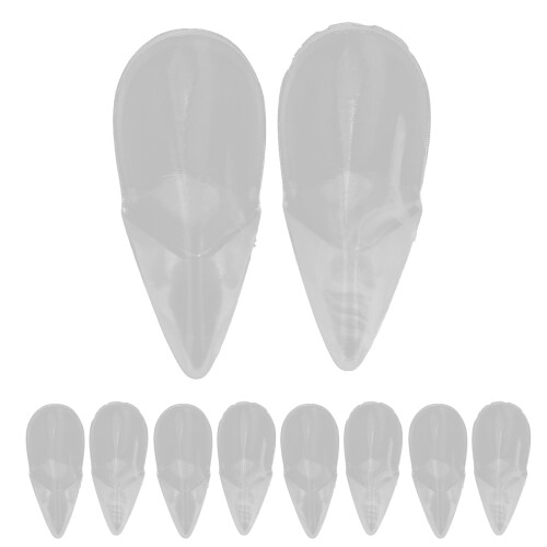 Zanne da vampiro trasparenti 19 mm 5 paia/10 pezzi 1