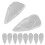 Zanne da vampiro trasparenti 19 mm 5 paia/10 pezzi 15