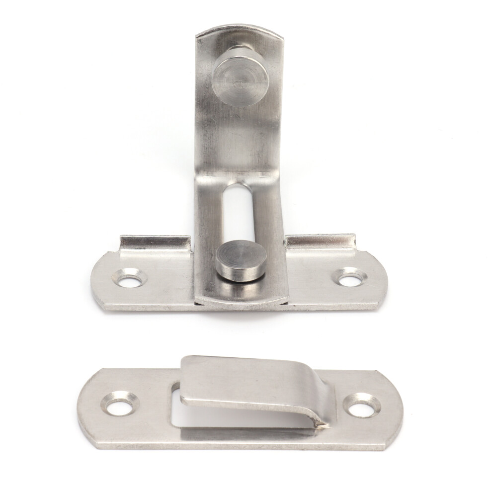90 Degree Angle Barn Door Latch Buckle Stainless Steel Sliding Door Hardware Accessory 4601322492373