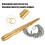 Mandrin à bagues en 3 pièces, 33 mm / 1,3 po, Sizer, argent martelé 8