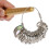 Mandrin à bagues en 3 pièces, 33 mm / 1,3 po, Sizer, argent martelé 10