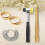 Mandrin à bagues en 3 pièces, 33 mm / 1,3 po, Sizer, argent martelé 5