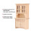 Armadio in scala 1:12, colore legno, 15,5  9  3,4 cm 3