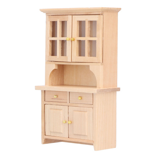 Armadio in scala 1:12, colore legno, 15,5  9  3,4 cm 1