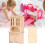 Armadio in scala 1:12, colore legno, 15,5  9  3,4 cm 13