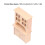 Armadio in scala 1:12, colore legno, 15,5  9  3,4 cm 6